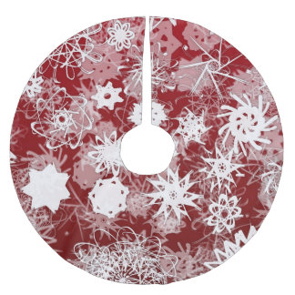 Red Snowflake Tree Skirt