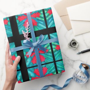 Red Snowflake Wrapping Paper