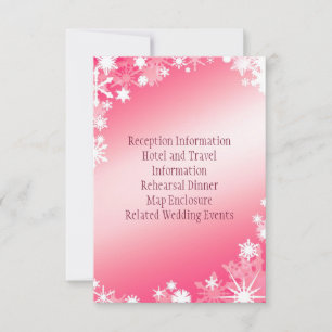 Red Snowflakes Enclosure Card