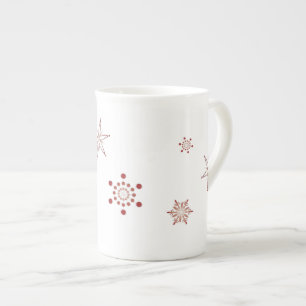 Red Snowflakes Espresso Mug