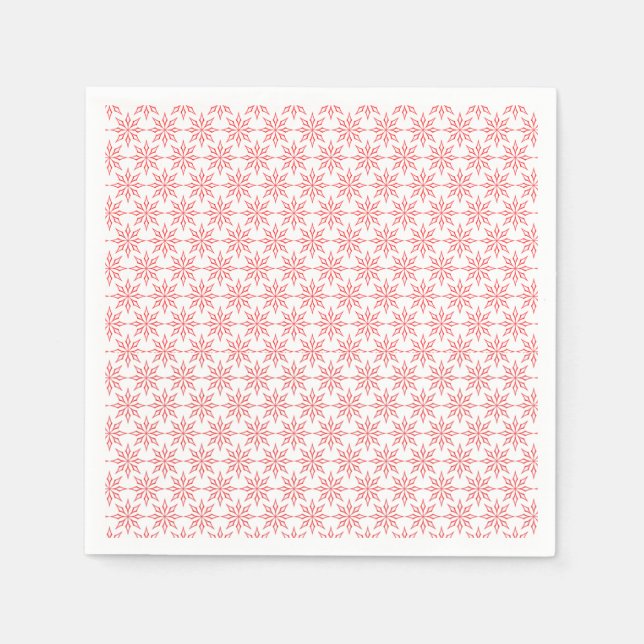 Red snowflakes  napkin (Front)