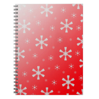 Red Snowflakes Notebook