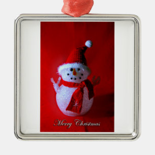 Red Snowman ornament