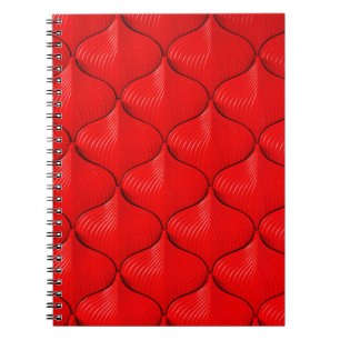 Red sofa leather texture notebook