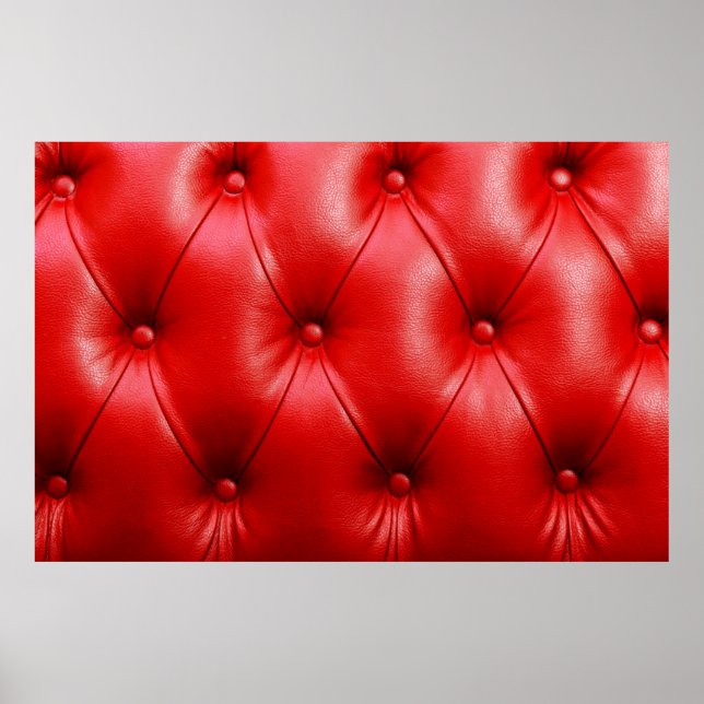 Red sofa leather texture poster (Front)