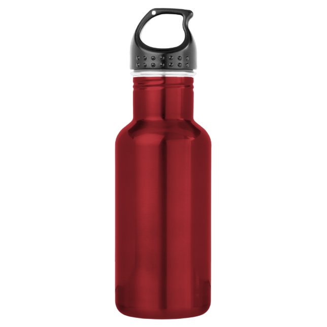 Red Solid Colour 532 Ml Water Bottle (Front)