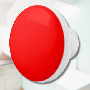 Red Solid Colour   Classic   Elegant   Trendy  Ceramic Knob
