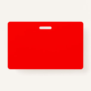 Red Solid Colour   Classic   Elegant   Trendy  ID Badge