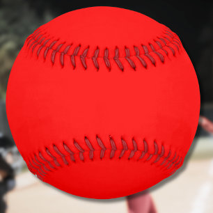 Red Solid Colour Classic Elegant Trendy Softball