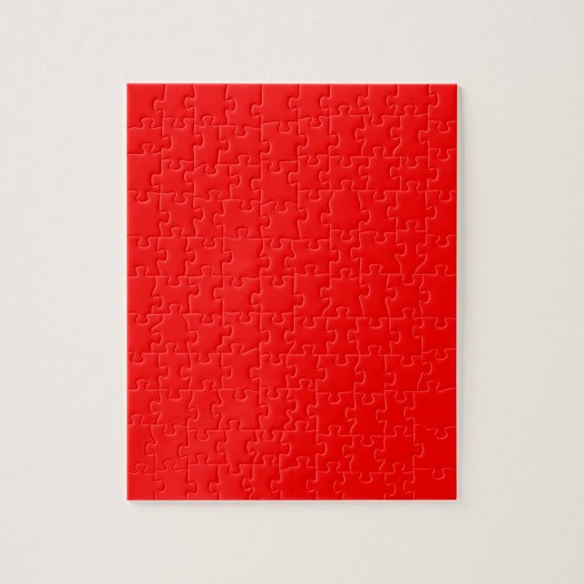 Red Solid Colour Jigsaw Puzzle (Vertical)
