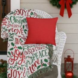 Red Solid Colour Outdoor Pillow