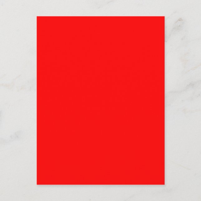 Red Solid Colour Postcard (Front)
