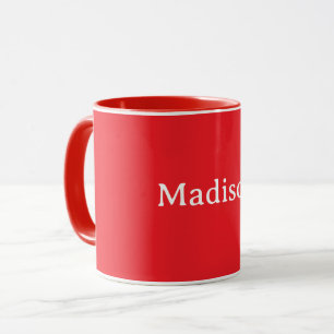 Red, solid red color TEMPLATE, customizable, Mug