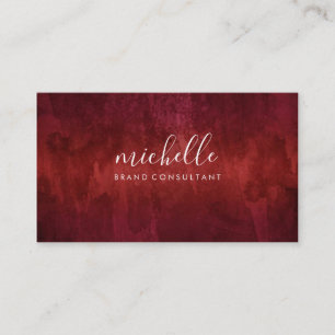 Red Sophisticated Business Card
