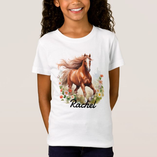 Red Sorrel Wild Horse T-Shirt (Front)