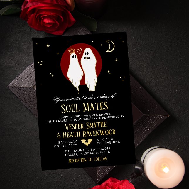 Red Soul Mates Halloween Haunted Ghost Wedding (Creator Uploaded)