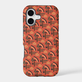 Red Soviet hammer and sickle pattern phone case