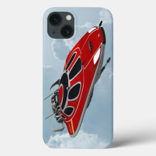 Red Spaceship iPhone 13 Case