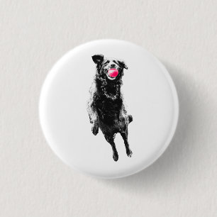 Red spark, midair joy 3 cm round badge