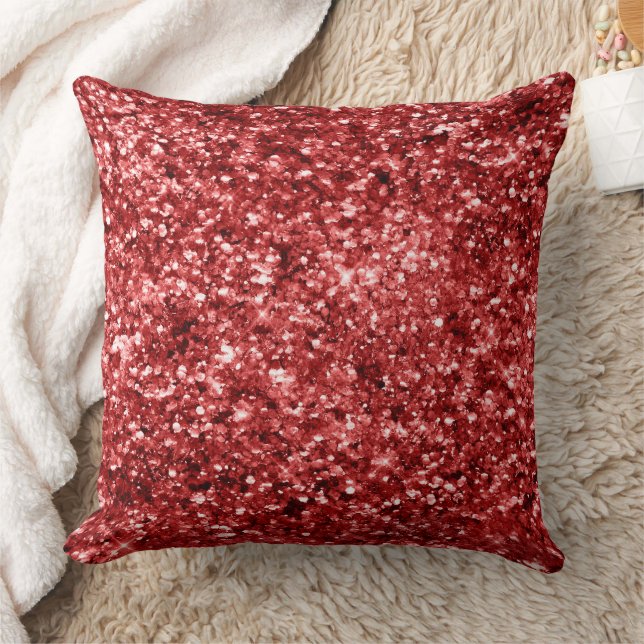 Red Sparkle Glitz Cushion (Blanket)