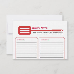 Red Spatula Recipe Card