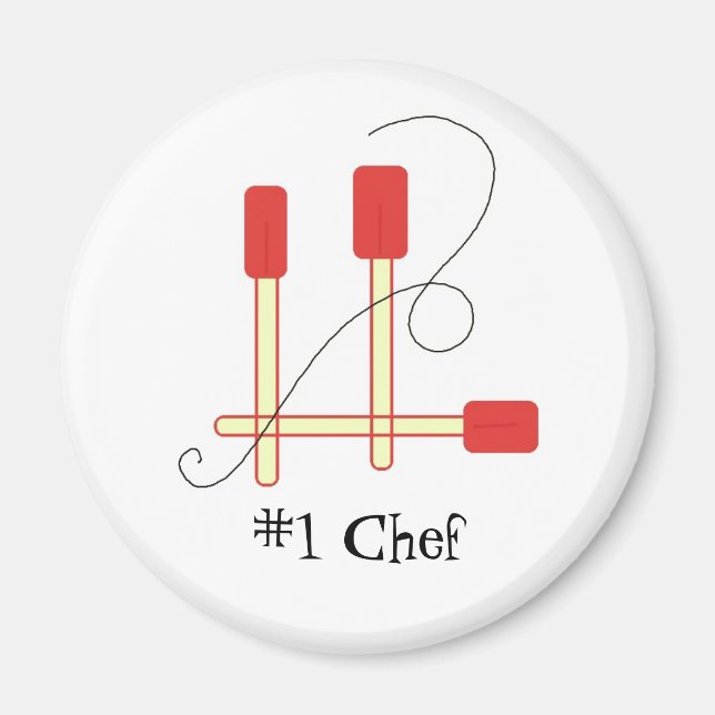 Red Spatulas Magnet (Front)