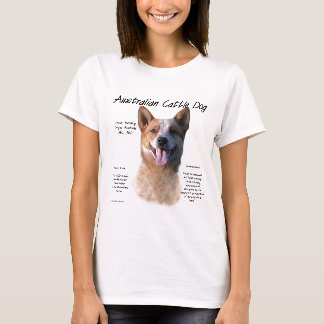 Red Speckle Australian Cattle Dog History  T-Shirt (Front)