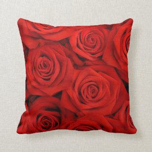 Red Spectacular Roses Cushion