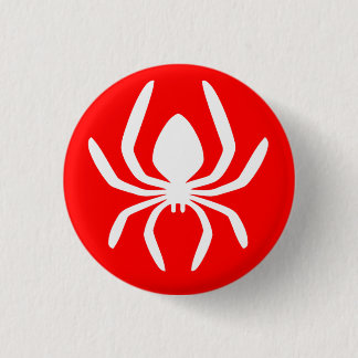 Red Spider Symbol 3 Cm Round Badge