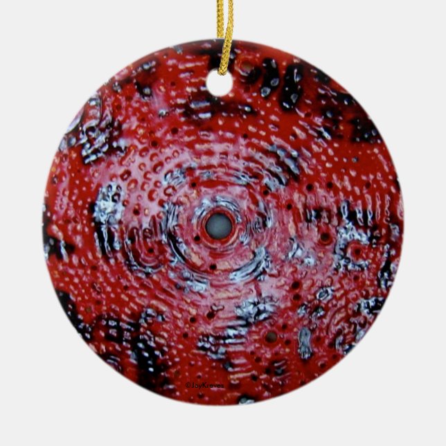 Red Spin Ornament (Front)