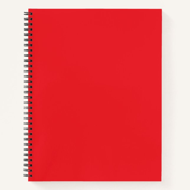 Red Spiral Notebook (Front)