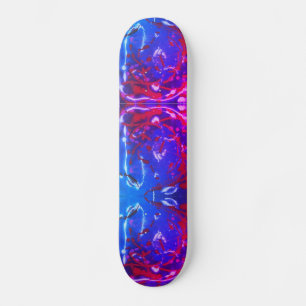 Red splash skateboard
