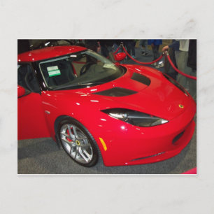 Red Sports Car Postcard