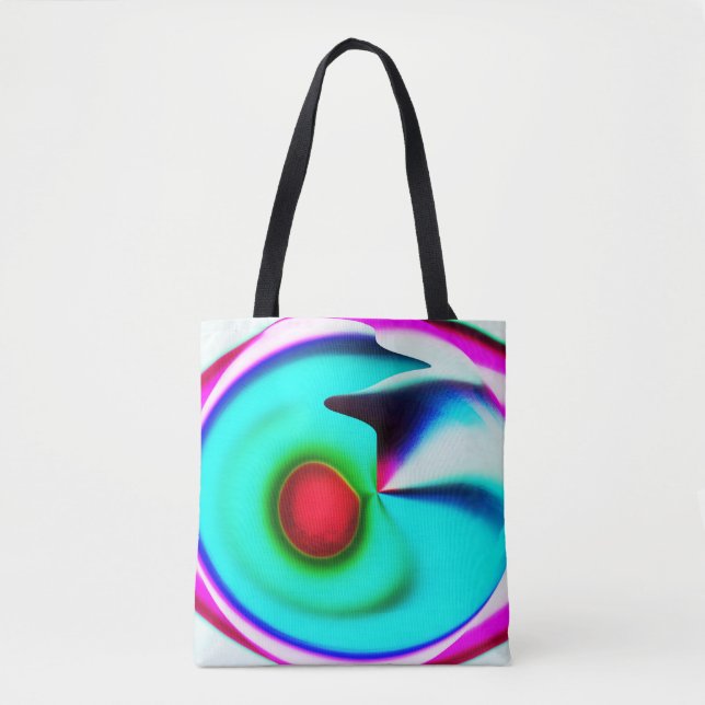 Red spot fashion tote bag (Front)