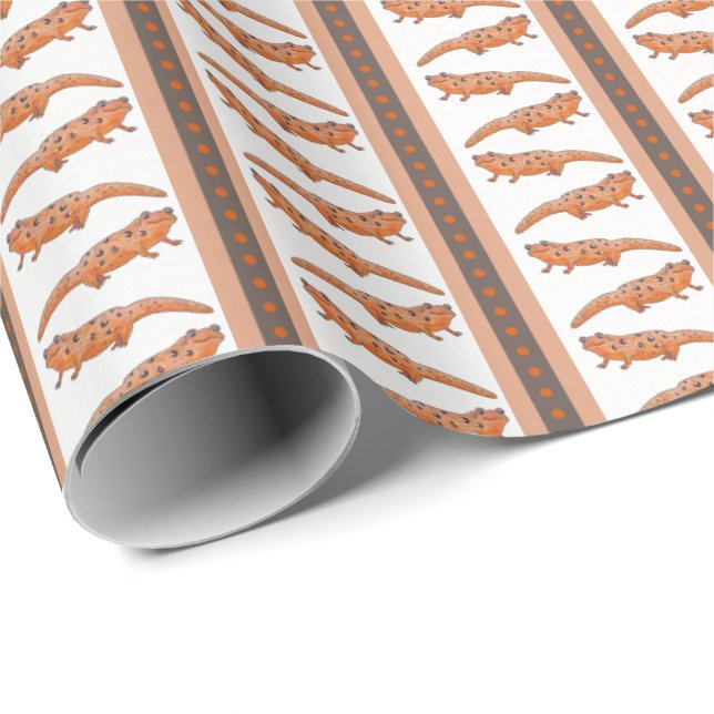 Red-Spotted Newt Wrapping Paper (Roll Corner)