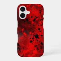 Red Spray Paint Effect iPhone 16 Case