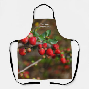Red Spring Buds Apron