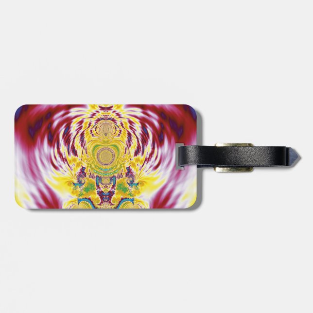 Red Spring Luggage Tag (Back Horizontal)