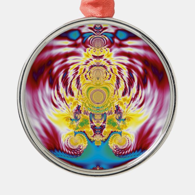 Red Spring Metal Tree Decoration (Front)