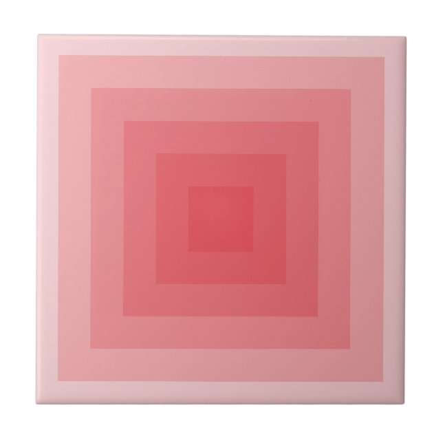 Red Square Geometric Tile (Front)