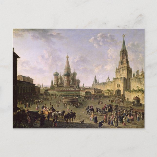 Red Square, Moscow, 1801 Postcard (Front)