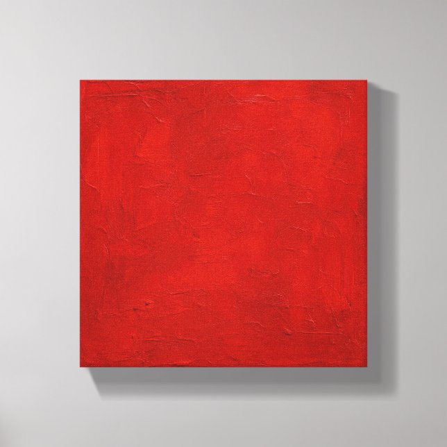 Red Square (Oil, Style: 2) Canvas Print (Front)