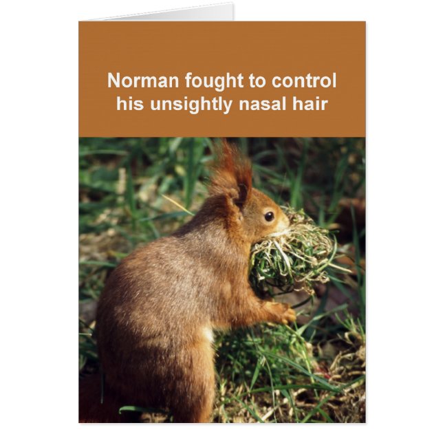 Red squirrel card (Front)