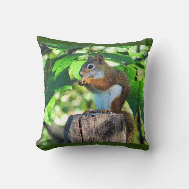 Red Squirrel Cushion (Front)