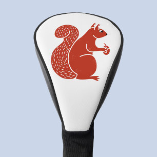 Red Squirrel Golf Head Cover