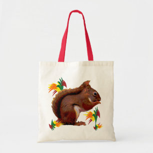 Red Squirrel in Autumn Tote Bag