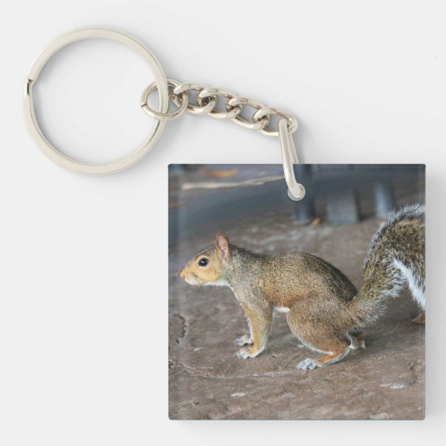 Red Squirrel Key Ring (Front)