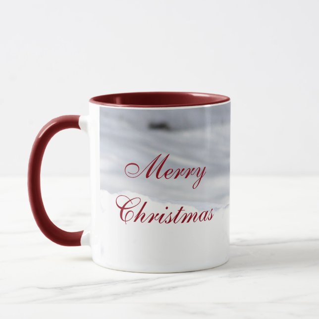 Red Squirrel Merry Christmas Mug (Left)