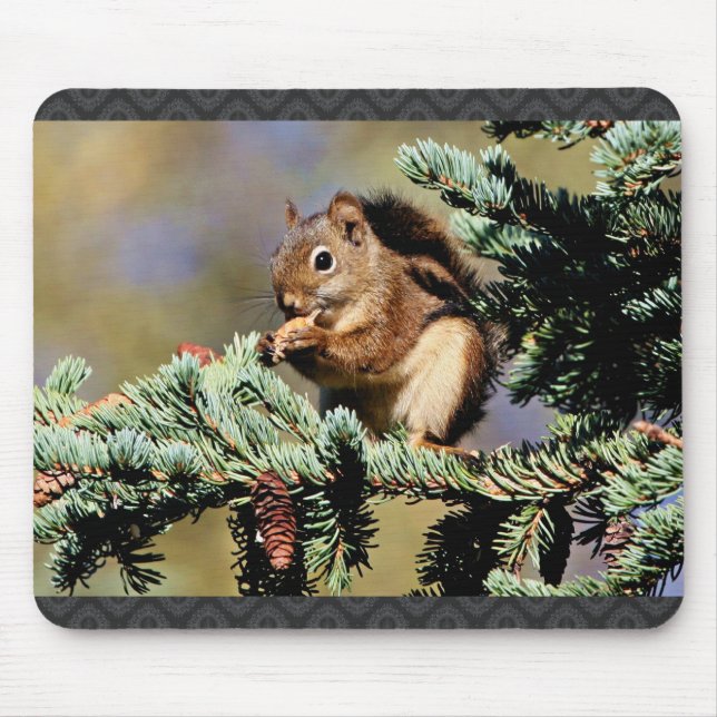 Red Squirrel Mouse Pad (Front)