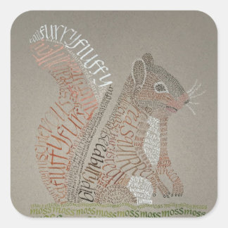 Red squirrel sticker